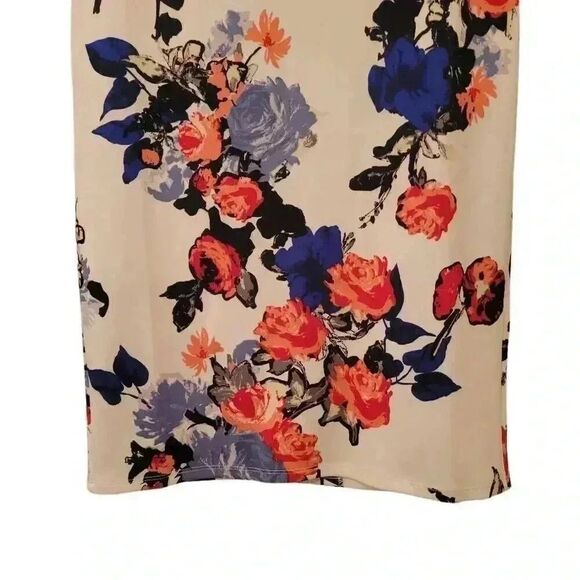NYCC Women's White, Black, Navy, Red & Orange Floral Poly/Spandex Straight Pull - Picture 5 of 9